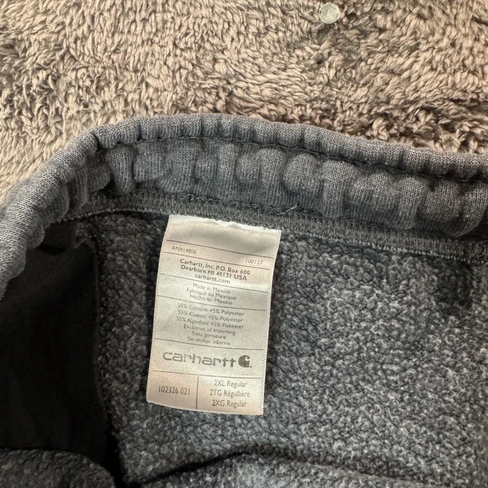 Carhartt Force Relaxed Fit Fleece Cargo Sweatpants Gray Mens 2XL Regular 102326